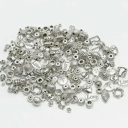 Gemischte tibetische Antik-Silber-Farben Hohlkugel Lose Röhre Metallperlen Abstandsperlen für Schmuckherstellung DIY Armband Nekclace-02 Gemischte tibetische Antik-Silber-Farben Hohlkugel Lose Röhre Metallperlen Abstandsperlen für Schmuckherstellung DIY Armband Nekclace-02 von QPFNEI