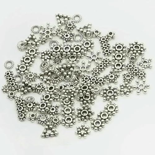 Gemischte tibetische Antik-Silberfarbene Hohlkugel-Lose-Röhrchen-Metallperlen-Abstandshalterperlen für die Schmuckherstellung DIY-Armband Nekclace-09 von QPFNEI