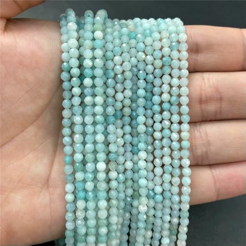 Großhandel 2 mm 3,0 mm Naturstein-Quarzperlen, rund, Quarz, Mondstein, Malachit, Amazonit, lose Perlen zur Schmuckherstellung, Armband-Amazonit-2 mm, ca. 180 Stück Großhandel 2 mm 3,0 mm Naturstein-Quarzperlen, rund, Quarz, Mondstein, Malachit, Amazonit, lose Perlen zur Schmuckherstellung, Armband-Amazonit-2 mm, ca. 180 Stück von QPFNEI