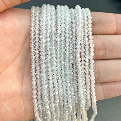 Großhandel 2 mm 3,0 mm Naturstein-Quarzperlen, rund, Quarz, Mondstein, Malachit, Amazonit, lose Perlen zur Schmuckherstellung, Armband-Zirkon, 2 mm, ca. 180 Stück Großhandel 2 mm 3,0 mm Naturstein-Quarzperlen, rund, Quarz, Mondstein, Malachit, Amazonit, lose Perlen zur Schmuckherstellung, Armband-Zirkon, 2 mm, ca. 180 Stück von QPFNEI
