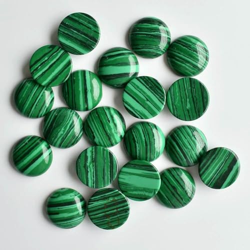 Großhandel 24 teile/los Opal Malachit Tigerauge Naturstein gemischt rund Cabochon 20mm-Malachit-20mm Großhandel 24 teile/los Opal Malachit Tigerauge Naturstein gemischt rund Cabochon 20mm-Malachit-20mm von QPFNEI