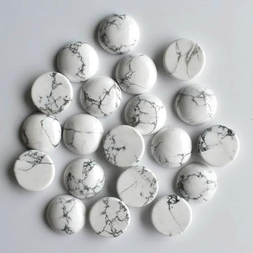 Großhandel 24 teile/los Opal Malachit Tigerauge naturstein gemischt runde cabochon 20mm-Weiß Türkis-20mm Großhandel 24 teile/los Opal Malachit Tigerauge naturstein gemischt runde cabochon 20mm-Weiß Türkis-20mm von QPFNEI