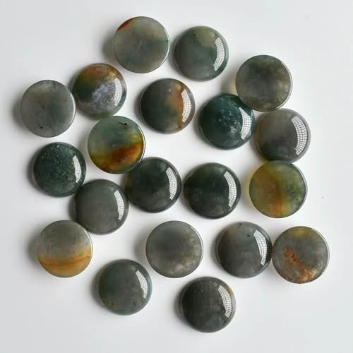 Großhandel 24 teile/los Opal Malachit Tigerauge naturstein gemischt runde cabochon 20mm-india agate-20mm Großhandel 24 teile/los Opal Malachit Tigerauge naturstein gemischt runde cabochon 20mm-india agate-20mm von QPFNEI