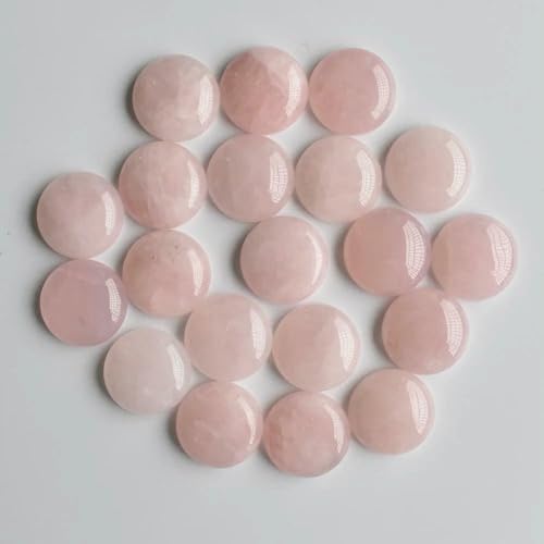 Großhandel 24 teile/los Opal Malachit Tigerauge naturstein gemischt runde cabochon 20mm-rose quartz-20mm Großhandel 24 teile/los Opal Malachit Tigerauge naturstein gemischt runde cabochon 20mm-rose quartz-20mm von QPFNEI