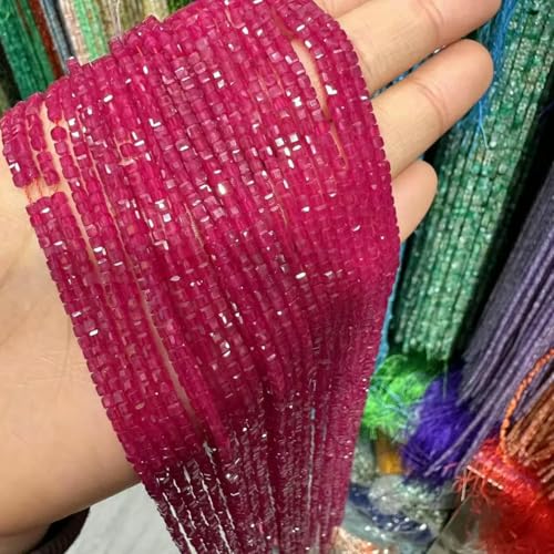 Großhandel 3A Qualität Kultiviert Rubin Glatt 2,5 * 2,5 mm Würfelform Lose Perlen zur Herstellung von Schmuck DIY Halskette Armband Strang-3-3,0 mm-1 Strang Großhandel 3A Qualität Kultiviert Rubin Glatt 2,5 * 2,5 mm Würfelform Lose Perlen zur Herstellung von Schmuck DIY Halskette Armband Strang-3-3,0 mm-1 Strang von QPFNEI
