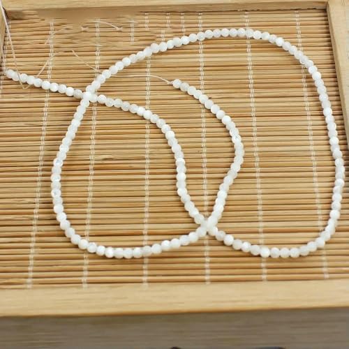 Großhandel DIY Sommer Schmuck Runde natürliche weiße Muschel Edelsteine Perlen machen-2mm Großhandel DIY Sommer Schmuck Runde natürliche weiße Muschel Edelsteine Perlen machen-2mm von QPFNEI