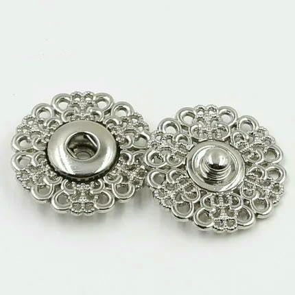 Metall-Druckknopf, 15 mm, 18 mm, 21 mm, Verschlussknöpfe, hohle Blume, unsichtbare Mantelknöpfe, modische Anzugschnalle, Schwarz, Gold, Silber, 5 Stück, Antikkupfer, 18 mm Metall-Druckknopf, 15 mm, 18 mm, 21 mm, Verschlussknöpfe, hohle Blume, unsichtbare Mantelknöpfe, modische Anzugschnalle, Schwarz, Gold, Silber, 5 Stück, Antikkupfer, 18 mm von QPFNEI