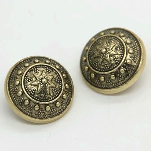 Metallknöpfe im britischen College-Stil mit Charakter für Kleidung, Herrenjacke, Mantel, Anzug, Blazer, Retro, handgefertigte Dekorationen, Bronze, 20 mm, 6 Stück Metallknöpfe im britischen College-Stil mit Charakter für Kleidung, Herrenjacke, Mantel, Anzug, Blazer, Retro, handgefertigte Dekorationen, Bronze, 20 mm, 6 Stück von QPFNEI