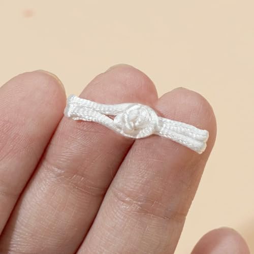 Mini-Knöpfe, 25 mm, 2,5 cm, für Puppen, Haustierkleidung, Bandform, Stoffknöpfe, chinesischer Cheongsam-Anzug, handgefertigt, Cheongsam-Mini-Knöpfe, Knoten, Rei Mini-Knöpfe, 25 mm, 2,5 cm, für Puppen, Haustierkleidung, Bandform, Stoffknöpfe, chinesischer Cheongsam-Anzug, handgefertigt, Cheongsam-Mini-Knöpfe, Knoten, Rei von QPFNEI