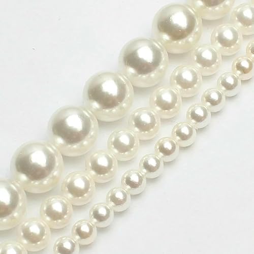 Muschelperlen in 15 Farben, natürliche Muschel, runde, lose Abstandsperlen für die Schmuckherstellung,DIY-Armband,Ohrringe, 15 Zoll, weiß, 10 mm, 36 Perlen Muschelperlen in 15 Farben, natürliche Muschel, runde, lose Abstandsperlen für die Schmuckherstellung,DIY-Armband,Ohrringe, 15 Zoll, weiß, 10 mm, 36 Perlen von QPFNEI