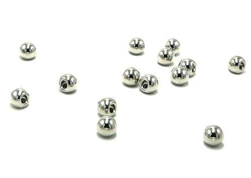Nähknöpfe, 100 Stück, 6 mm, 8 mm, 10 mm, 12 mm, 15 mm, 18 mm, Perlmuttknöpfe für Kleidung, Nähzubehör, Damen- und Babykleidung, Material, Silber, 6 mm von QPFNEI
