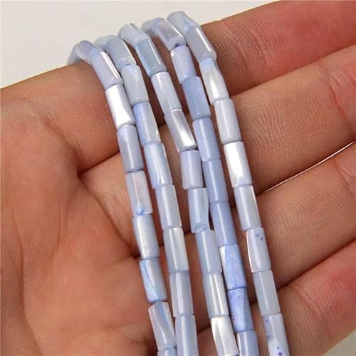Natürliche Heishi-Perlen, kleine birnenförmige, gefärbte Rondelle-Perlen zur Schmuckherstellung, DIY-Halsketten, Armbänder, Ohrringe, 25, Rohr 4 x 8 mm, ca. 36–40 cm von QPFNEI