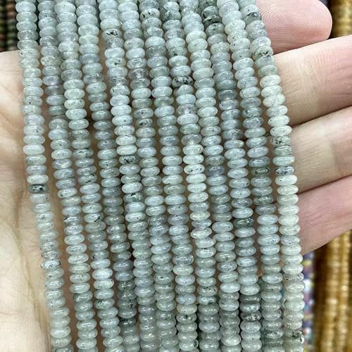 Natürliche Labradorit-Edelsteine, facettierte, runde Rondelle, lose Perlen für die Schmuckherstellung, DIY-Armband, Halskette, handgefertigtes Zubehör, 2 x 4,0 mm, ca. 150 Stück_a Natürliche Labradorit-Edelsteine, facettierte, runde Rondelle, lose Perlen für die Schmuckherstellung, DIY-Armband, Halskette, handgefertigtes Zubehör, 2 x 4,0 mm, ca. 150 Stück_a von QPFNEI