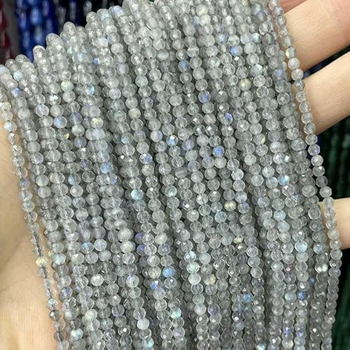 Natürliche Labradorit-Edelsteine, facettierte, runde Rondelle, lose Perlen für die Schmuckherstellung, DIY-Armband, Halskette, handgefertigtes Zubehör, 4,0 mm, ca. 85 Stück_a Natürliche Labradorit-Edelsteine, facettierte, runde Rondelle, lose Perlen für die Schmuckherstellung, DIY-Armband, Halskette, handgefertigtes Zubehör, 4,0 mm, ca. 85 Stück_a von QPFNEI