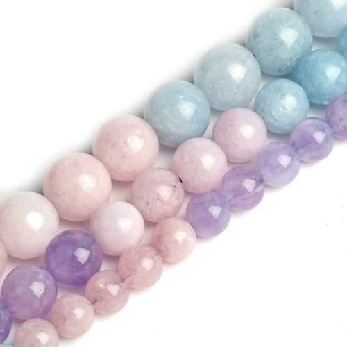 Natürlicher Flammenstein, helle, lose Abstandshalter, UV-leuchtender Feuerstein, für die Schmuckherstellung, DIY-Armband, 4, 6, 8, 10 mm, Morganit, 8 mm, ca. 41 Stück Natürlicher Flammenstein, helle, lose Abstandshalter, UV-leuchtender Feuerstein, für die Schmuckherstellung, DIY-Armband, 4, 6, 8, 10 mm, Morganit, 8 mm, ca. 41 Stück von QPFNEI