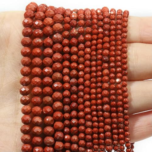 Natürlicher roter Jaspis, 2 mm, 3,0 mm, 4,0 mm, facettierte, runde, lose Abstandsperlen, DIY-Armband, Halskette, Schmuckherstellung, handgefertigtes Bastelzubehör, roter Jaspis, 4, Natürlicher roter Jaspis, 2 mm, 3,0 mm, 4,0 mm, facettierte, runde, lose Abstandsperlen, DIY-Armband, Halskette, Schmuckherstellung, handgefertigtes Bastelzubehör, roter Jaspis, 4, von QPFNEI