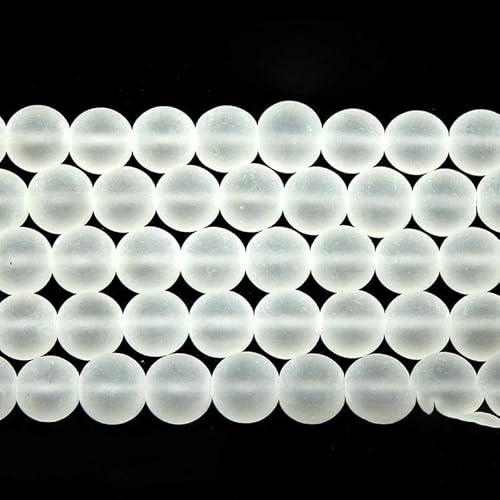 Naturstein, glatt, frostklar, Quarzkristalle, lose Perlen, 38,1 cm Strang, 4, 6, 8, 10, 12, 14,0 mm, Auswahlgröße für Schmuck, 6 mm, 59 bis 63 Stück Naturstein, glatt, frostklar, Quarzkristalle, lose Perlen, 38,1 cm Strang, 4, 6, 8, 10, 12, 14,0 mm, Auswahlgröße für Schmuck, 6 mm, 59 bis 63 Stück von QPFNEI