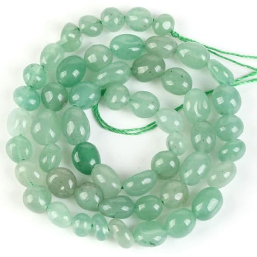 Naturstein, grüner Aventurin, runde lose Perlen, facettiert, Tropfen, Rondell, Jade, lose Perle für die Schmuckherstellung, DIY-Armband, handgefertigt, 6–8 mm, oval Naturstein, grüner Aventurin, runde lose Perlen, facettiert, Tropfen, Rondell, Jade, lose Perle für die Schmuckherstellung, DIY-Armband, handgefertigt, 6–8 mm, oval von QPFNEI