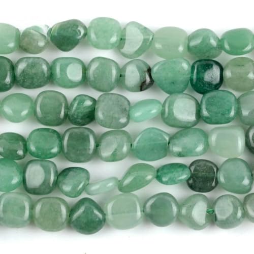 Naturstein, grüner Aventurin, runde lose Perlen, facettiert, Tropfen, Rondell, Jade, lose Perle für die Schmuckherstellung, DIY-Armband, handgefertigt, 8–10 mm, oval Naturstein, grüner Aventurin, runde lose Perlen, facettiert, Tropfen, Rondell, Jade, lose Perle für die Schmuckherstellung, DIY-Armband, handgefertigt, 8–10 mm, oval von QPFNEI