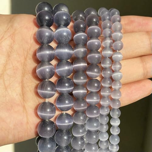 Naturstein, rosa-weißer Mondstein, Katzenaugen-Perlen zur Schmuckherstellung, glatte, lose Abstandsperlen, Opal, DIY-Charm-Armbänder, Halsketten, lila, 8 mm, 46 Stück Perlen Naturstein, rosa-weißer Mondstein, Katzenaugen-Perlen zur Schmuckherstellung, glatte, lose Abstandsperlen, Opal, DIY-Charm-Armbänder, Halsketten, lila, 8 mm, 46 Stück Perlen von QPFNEI