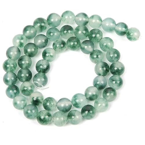 Natursteinperlen, Malachit, Amazonit, Achat, Tigerauge, Türkis, Kristallperlen zur Schmuckherstellung, DIY-Armbänder, Zubehör – Rosa Aventurin – 8 mm – ca. 45 Stück von QPFNEI