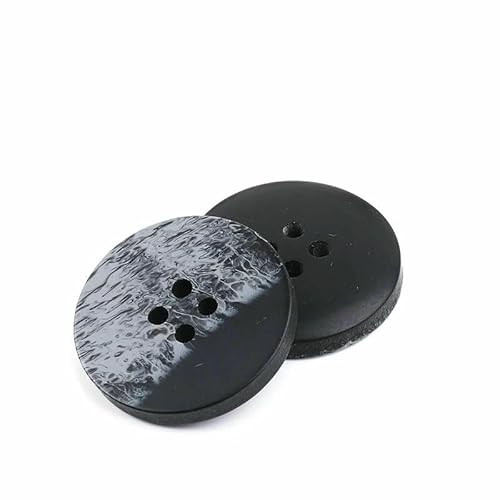 Neue 10 Stück Harzknöpfe mit 4 Löchern, Nähzubehör, Größe komplett für Kleidung, dekorative Knöpfe, handgefertigt, DIY-NK048-11-15 mm von QPFNEI