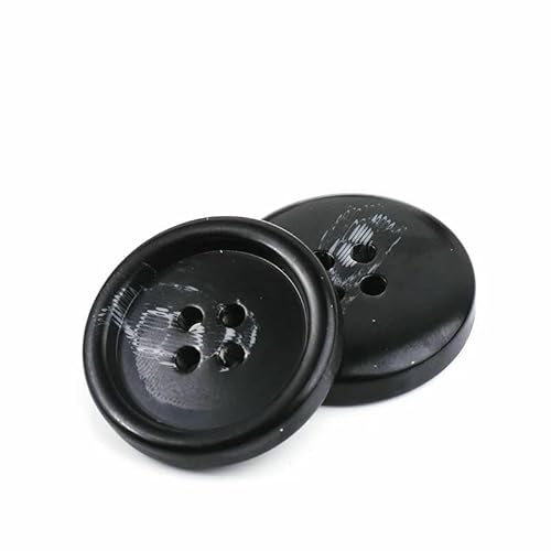 Neue 10 Stück Harzknöpfe mit 4 Löchern, Nähzubehör, Größe komplett für Kleidung, dekorative Knöpfe, handgefertigt, DIY-NK048-16-28 mm von QPFNEI