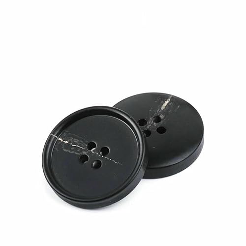 Neue 10 Stück Harzknöpfe mit 4 Löchern, Nähzubehör, Größe komplett für Kleidung, dekorative Knöpfe, handgefertigt, DIY-NK048-19-28 mm von QPFNEI