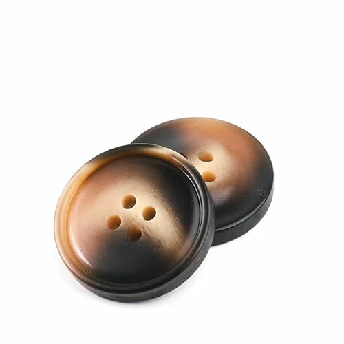 Neue 10 Stück Harzknöpfe mit 4 Löchern, Nähzubehör, Größe komplett für Kleidung, dekorative Knöpfe, handgefertigt, DIY-NK048-2-20mm Neue 10 Stück Harzknöpfe mit 4 Löchern, Nähzubehör, Größe komplett für Kleidung, dekorative Knöpfe, handgefertigt, DIY-NK048-2-20mm von QPFNEI