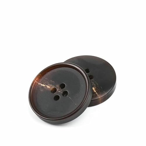 Neue 10 Stück Harzknöpfe mit 4 Löchern, Nähzubehör, Größe komplett für Kleidung, dekorative Knöpfe, handgefertigt, DIY-NK048-20-23,0 mm von QPFNEI