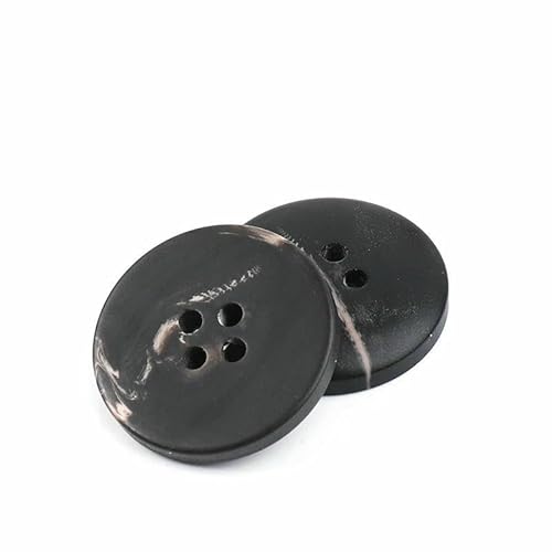 Neue 10 Stück Harzknöpfe mit 4 Löchern, Nähzubehör, Größe komplett für Kleidung, dekorative Knöpfe, handgefertigt, DIY-NK048-8-15 mm von QPFNEI