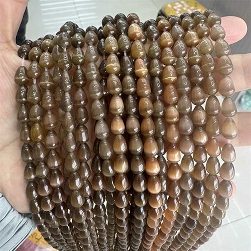 Neue 6 * 8 MM bunte Wassertropfen Katzenauge Natursteinperlen handgefertigt für die Schmuckherstellung Armband Halskette Zubehör-16-20 STÜCK Neue 6 * 8 MM bunte Wassertropfen Katzenauge Natursteinperlen handgefertigt für die Schmuckherstellung Armband Halskette Zubehör-16-20 STÜCK von QPFNEI