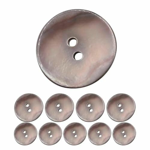 Perlmuttknopf zum Nähen, 10 Stück, Kleidung, Perlmuttknopf, rund, Quiltknöpfe, Jacken-Muschelknöpfe, 2-Loch-Design, Typ B, 10 mm Perlmuttknopf zum Nähen, 10 Stück, Kleidung, Perlmuttknopf, rund, Quiltknöpfe, Jacken-Muschelknöpfe, 2-Loch-Design, Typ B, 10 mm von QPFNEI