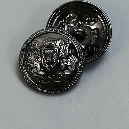 Retro-Gold-Metallknöpfe für Anzug, Mantel, Nähzubehör, Nähknöpfe für Kleidung, britischer Stil, 10 Stück, 15–25 mm, 2025, Neu, 3–20 mm, 10 Stück von QPFNEI