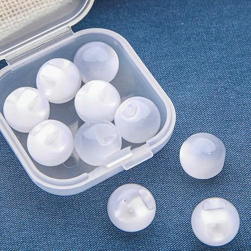 Schnallenknopf für Cheongsam-Tang-Anzug, Hanfu, Perlglanz, teilweises Loch, Jade-Imitat aus Harz, lose Perlenkugel, 11 mm, 20 Stück, Weiß, 11 mm Schnallenknopf für Cheongsam-Tang-Anzug, Hanfu, Perlglanz, teilweises Loch, Jade-Imitat aus Harz, lose Perlenkugel, 11 mm, 20 Stück, Weiß, 11 mm von QPFNEI