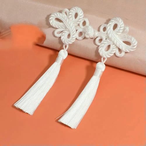 Stoff im chinesischen Stil Quaste Platte Schnalle Langer Schwanz Handperlen Dekorative Knöpfe National Tide DIY Kleidung Chinesischer Knotenknopf-2 Stoff im chinesischen Stil Quaste Platte Schnalle Langer Schwanz Handperlen Dekorative Knöpfe National Tide DIY Kleidung Chinesischer Knotenknopf-2 von QPFNEI