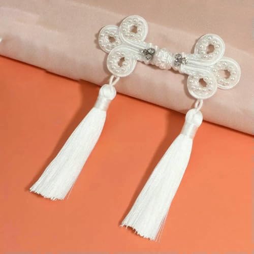 Stoff im chinesischen Stil Quaste Platte Schnalle Langer Schwanz Handperlen Dekorative Knöpfe National Tide DIY Kleidung Chinesischer Knotenknopf-5 Stoff im chinesischen Stil Quaste Platte Schnalle Langer Schwanz Handperlen Dekorative Knöpfe National Tide DIY Kleidung Chinesischer Knotenknopf-5 von QPFNEI
