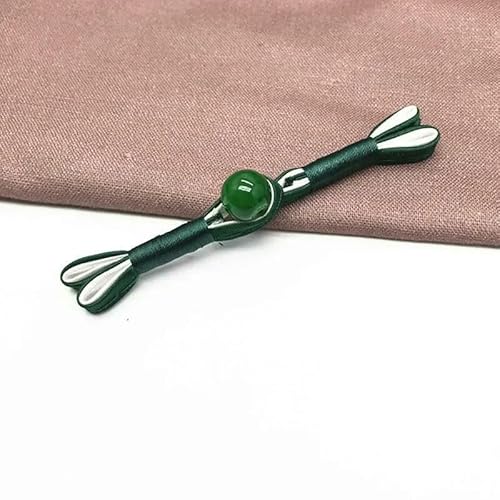 Stoffknöpfe aus Jadeperlenimitat, chinesische Froschverschlussknöpfe, Knotenverschluss, dekoratives Cheongsam, 5 Paar, 12–8 cm Stoffknöpfe aus Jadeperlenimitat, chinesische Froschverschlussknöpfe, Knotenverschluss, dekoratives Cheongsam, 5 Paar, 12–8 cm von QPFNEI