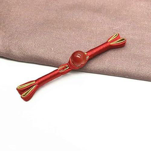 Stoffknöpfe aus Jadeperlenimitat, chinesische Froschverschlussknöpfe, Knotenverschluss, dekoratives Cheongsam, 5 Paar, 7–8 cm Stoffknöpfe aus Jadeperlenimitat, chinesische Froschverschlussknöpfe, Knotenverschluss, dekoratives Cheongsam, 5 Paar, 7–8 cm von QPFNEI