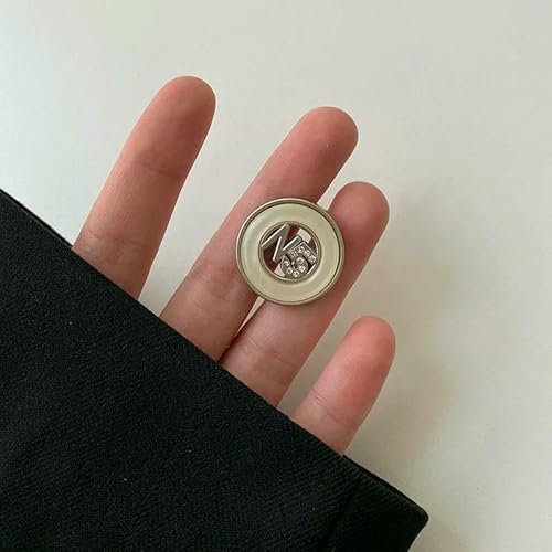 Stück Knöpfe, luxuriöser Nähknopf für Kleidung, Mantel, Kleid, Pullover, Vintage, dekorative Knöpfe, Hochzeits-Nähzubehör, Gold-Silber, Weiß, 18 mm Stück Knöpfe, luxuriöser Nähknopf für Kleidung, Mantel, Kleid, Pullover, Vintage, dekorative Knöpfe, Hochzeits-Nähzubehör, Gold-Silber, Weiß, 18 mm von QPFNEI