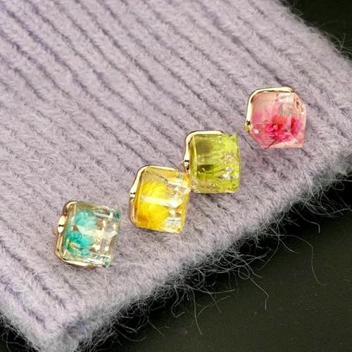 Stück quadratische Glasknöpfe mit Blumenmuster für Kleidung, Stricken, luxuriöses Nähzubehör, DIY-Basteln, funkelnd, einzigartig, stilvoll, Gold, 10 mm, gemischt, 10 mm. 3 Stück Stück quadratische Glasknöpfe mit Blumenmuster für Kleidung, Stricken, luxuriöses Nähzubehör, DIY-Basteln, funkelnd, einzigartig, stilvoll, Gold, 10 mm, gemischt, 10 mm. 3 Stück von QPFNEI
