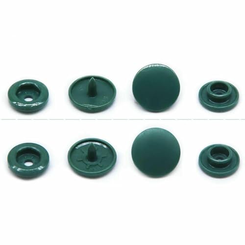 T3 T5 10/20Sets Snaps Button Fasteners Bag Folder Dark Buckle Button Resin Garment Accessories For Baby Clothes DIY-Green200-T5 Luster 10sets von QPFNEI