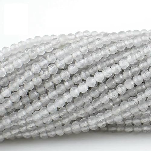 mm 3,0 mm Katzenaugen-Kristallperlen, facettierte lose Glasperlen zur Schmuckherstellung, Armband-DIY-Zubehör, 5 Stränge/Los, Hafengrau, 3,0 mm (1150 Stück) von QPFNEI