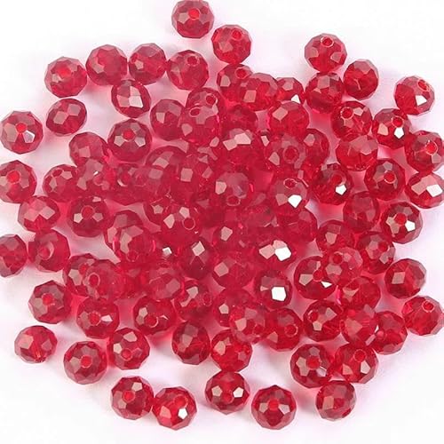 x 4,0 mm, 4 x 6 mm, facettierte Glasperlen, lose Abstandshalter, runde Kristallperlen zur Schmuckherstellung, DIY-Halsketten, Armbandzubehör, 24, 4 x 6 mm, 100 Stück x 4,0 mm, 4 x 6 mm, facettierte Glasperlen, lose Abstandshalter, runde Kristallperlen zur Schmuckherstellung, DIY-Halsketten, Armbandzubehör, 24, 4 x 6 mm, 100 Stück von QPFNEI