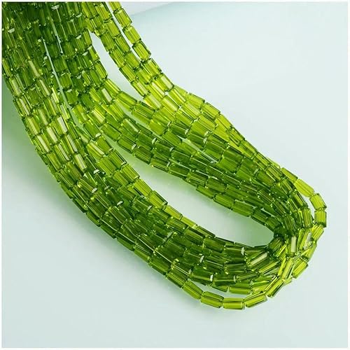 x 4,0 mm österreichische quaderförmige Kristallperle, transparente quadratische Glasperlen, lose Abstandsperlen zur Schmuckherstellung, Halsketten, Armbänder, SJCF001-24, 2 x 4,0 mm, 95 Stüc von QPFNEI