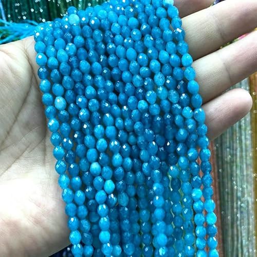 x 6 mm facettierte Reisform, Naturstein, Achat, Tigerauge, Chalcedon, Abstandsperlen für die Schmuckherstellung, DIY-Armbänder, Zubehör – Seeblau – 5 x 6 mm, 56–58 Stück x 6 mm facettierte Reisform, Naturstein, Achat, Tigerauge, Chalcedon, Abstandsperlen für die Schmuckherstellung, DIY-Armbänder, Zubehör – Seeblau – 5 x 6 mm, 56–58 Stück von QPFNEI