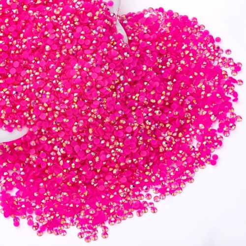 Hot Pink AB Strasssteine, Großhandel für Handwerk, Make-up, Nägel, Gesicht, Becher, Kleidung, Schuhe, handgefertigte Dekoration, 3 mm, 10.000 Stück Hot Pink AB Strasssteine, Großhandel für Handwerk, Make-up, Nägel, Gesicht, Becher, Kleidung, Schuhe, handgefertigte Dekoration, 3 mm, 10.000 Stück von QPRETTY DU
