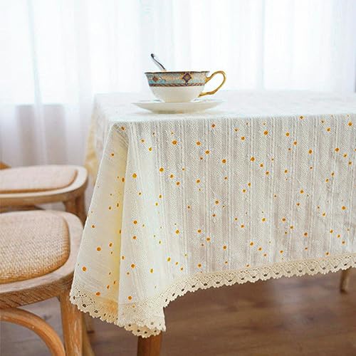 Koreanischen Stil Baumwolle Floral Tischdecke Tee Tisch Dekoration Rechteck Tisch Abdeckung Für Küche Hochzeit Esszimmer von QQLADY