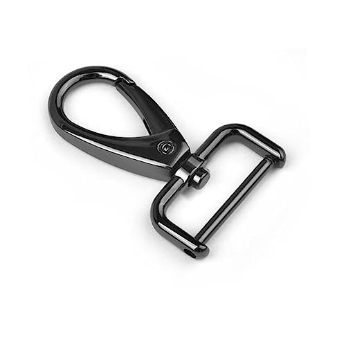 QQLADY 5 Stück abnehmbare Karabinerhaken aus Metall, Trigger-Clips, Schnallen für Lederband, Gürtel, Schlüsselanhänger, Gurtband, Haustier-Leine-Haken QQLADY 5 Stück abnehmbare Karabinerhaken aus Metall, Trigger-Clips, Schnallen für Lederband, Gürtel, Schlüsselanhänger, Gurtband, Haustier-Leine-Haken von QQLADY
