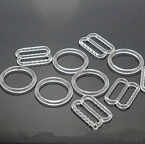 QQLADY 6 mm, 8 mm, 10 mm, 12 mm, 15 mm, 20 mm, verstellbare Knöpfe, 100 Sets, O-Ring und Schieber, transparent, weiß, schwarz, Nylonknöpfe, Damen-BH-Set QQLADY 6 mm, 8 mm, 10 mm, 12 mm, 15 mm, 20 mm, verstellbare Knöpfe, 100 Sets, O-Ring und Schieber, transparent, weiß, schwarz, Nylonknöpfe, Damen-BH-Set von QQLADY